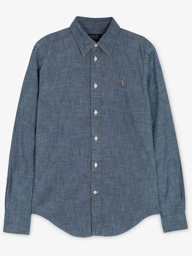 Long Sleeve Shirt Blue - POLO RALPH LAUREN - BALAAN 3