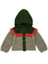 Kids Scallop Yoke Hooded Cardigan BB172028 015 - MISHA&PUFF - BALAAN 1