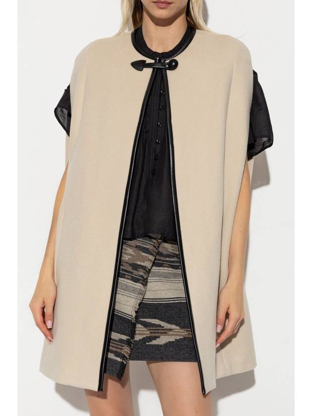 Isabel Marant Cape Emilie, Women's, Cream - ISABEL MARANT - BALAAN 3