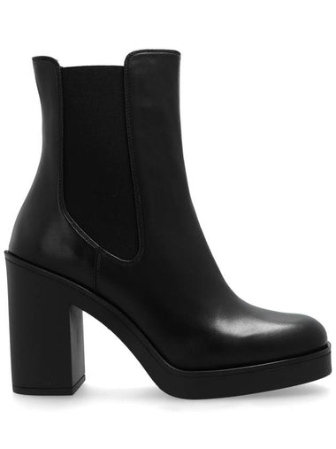 Stuart Weitzman Heeled Ankle Boots Bethenny 80, Women's, Black - STUART WEITZMAN - BALAAN 1