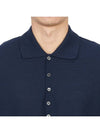 Men's RWB Stripe Cotton Polo Shirt Navy - THOM BROWNE - BALAAN 9