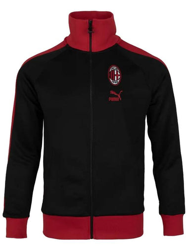 AC Milan FTBL Heritage T7 Track Jacket Black Red - PUMA - BALAAN 1