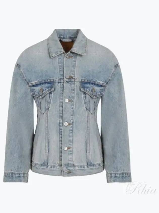 Hourglass Denim Jacket Light Blue - BALENCIAGA - BALAAN 2