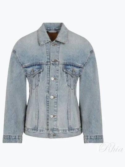 Hourglass Denim Jacket Light Blue - BALENCIAGA - BALAAN 2