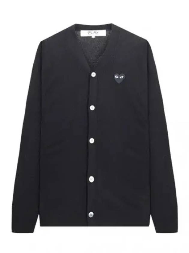 Black Heart Wappen Wool Cardigan Men - COMME DES GARCONS - BALAAN 1