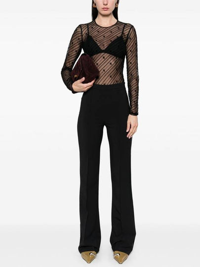 flocked tulle bodysuit - ELISABETTA FRANCHI - BALAAN 2