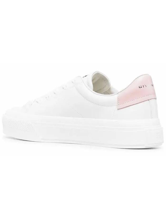 G4 Logo Leather Low Top Sneakers Pink White - GIVENCHY - BALAAN 4