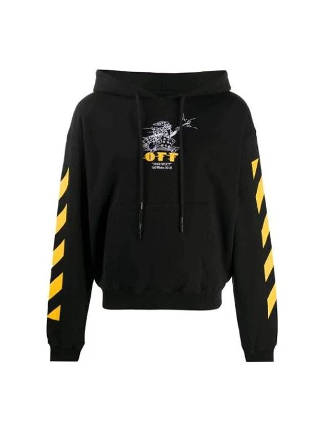 Men's Free Spirit Wizard Hoodie Black - OFF WHITE - BALAAN 1