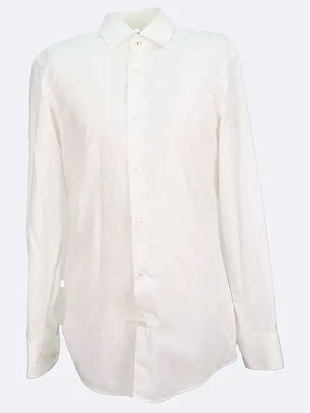 White color slim fit cotton men s shirt size 38 - HUGO BOSS - BALAAN 1