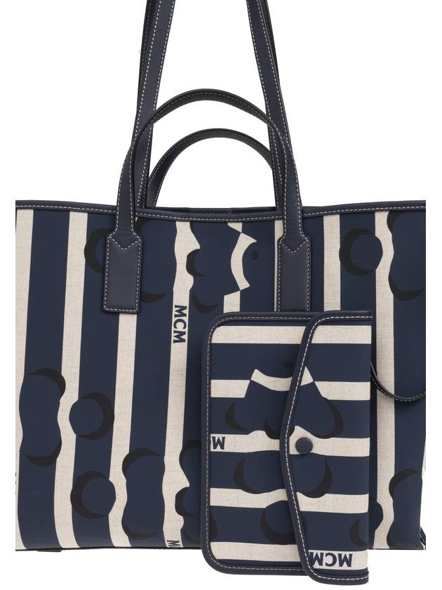 MCM Shopper' Bag, Women's, Navy Blue - MCM - BALAAN 6