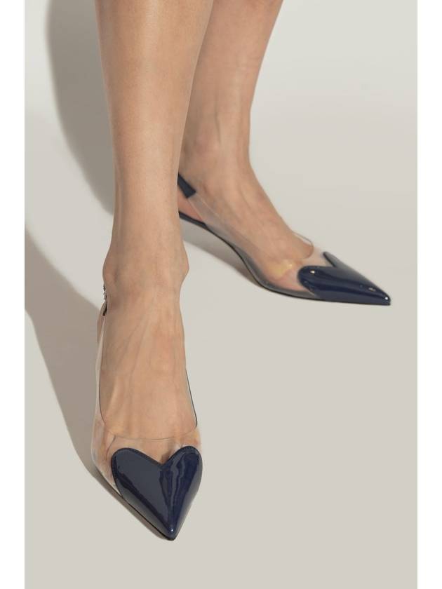 Alaïa Heeled Shoes Heart, Women's, Navy Blue - ALAIA - BALAAN 2