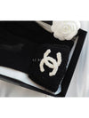 CC Logo Cashmere Knit Gloves Unisex Black AA9432 - CHANEL - BALAAN 7