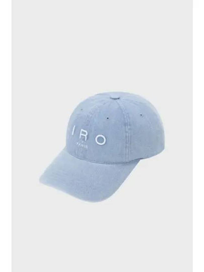 TROYES LOGO embroidered denim ball cap LIGHT BLUE - IRO - BALAAN 1