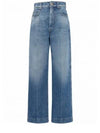 Conio Cropped Straight Jeans Blue - MAX MARA - BALAAN 2