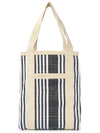 Women's Darwen Logo Striped Tote Bag Grey - ISABEL MARANT - BALAAN 5