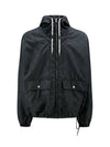 Men's Allover Logo Hooded Jacket Black - GUCCI - BALAAN 2