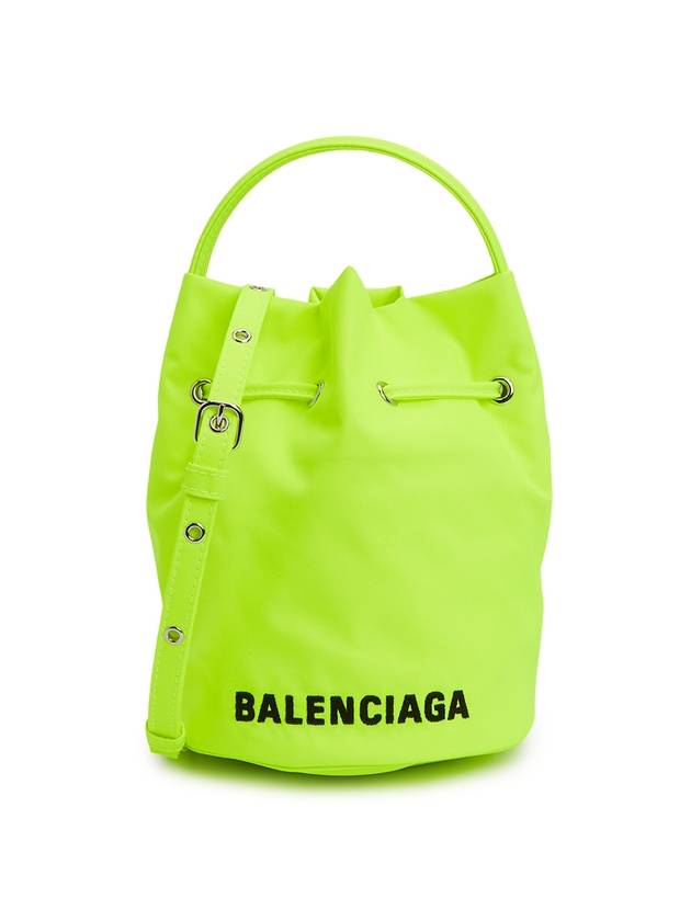 Wheel Drawstring XS Bucket Bag Fluo Yellow - BALENCIAGA - BALAAN 1