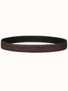 H Buckle Reversible 32mm Leather Belt Black Chocolate - HERMES - BALAAN 4