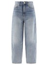 Denim Straight Pants J1641565 BLUE - GANNI - BALAAN 1