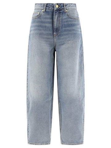 Stary Tapered Leg Jeans Blue - GANNI - BALAAN 1