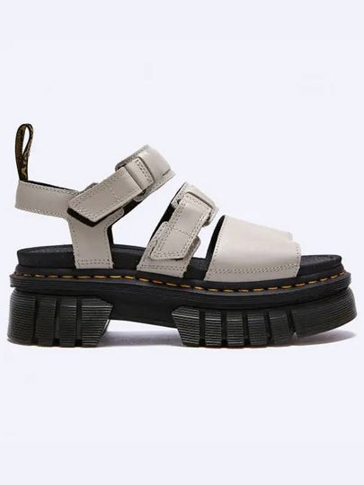 Ricki 3 Strap Nappa Lux Leather Sandals Cobblestone Grey - DR. MARTENS - BALAAN 2