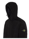 PrimaLoft-TC Nylon Zip Up Hoodie Black - STONE ISLAND - BALAAN 5