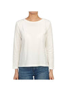 Leida Cotton Long Sleeve T-Shirt White - MAX MARA - BALAAN 2