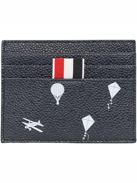 Compartment Icon Card Wallet Gray - THOM BROWNE - BALAAN.
