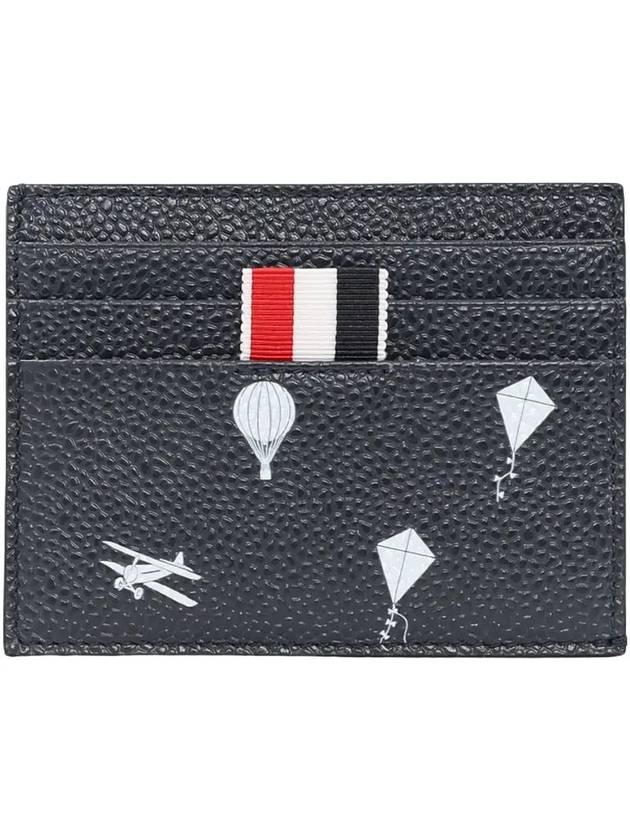 Compartment Icon Card Wallet Grey - THOM BROWNE - BALAAN 1