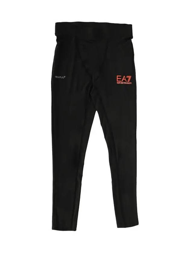 12Th Anniversary EA7 Logo Leggings Track Pants Black - EMPORIO ARMANI - BALAAN 3