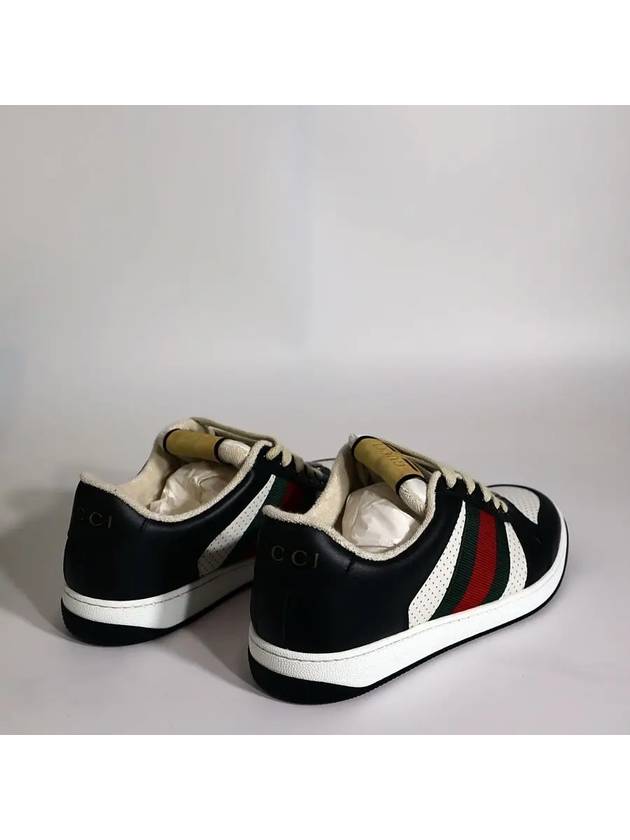 Men's Screener Low Top Sneakers Black - GUCCI - BALAAN 6