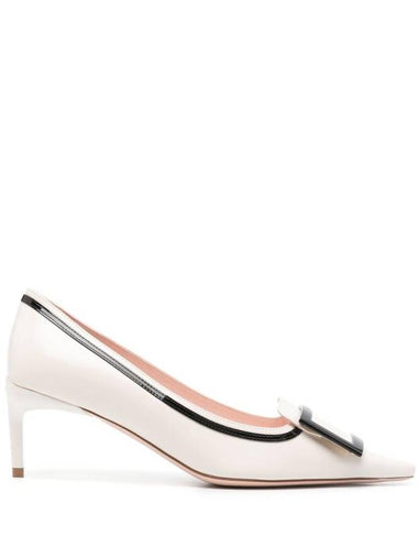 Viv' Canard Leather Pumps White - ROGER VIVIER - BALAAN 1