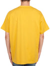 Men's Logo Print Cotton Short Sleeve T-Shirt Yellow - BURBERRY - BALAAN 5