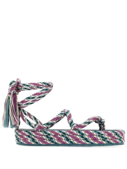 Women's Erol Rope Anklet Sandals Lilac - ISABEL MARANT - BALAAN 2