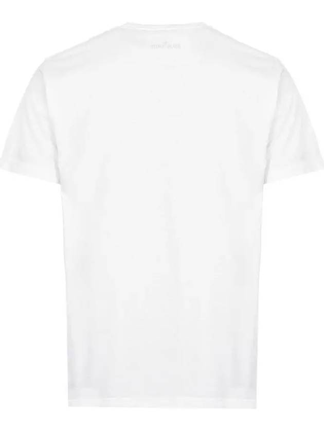 Block Logo Printing Short Sleeve T-Shirt White - STONE ISLAND - BALAAN 4