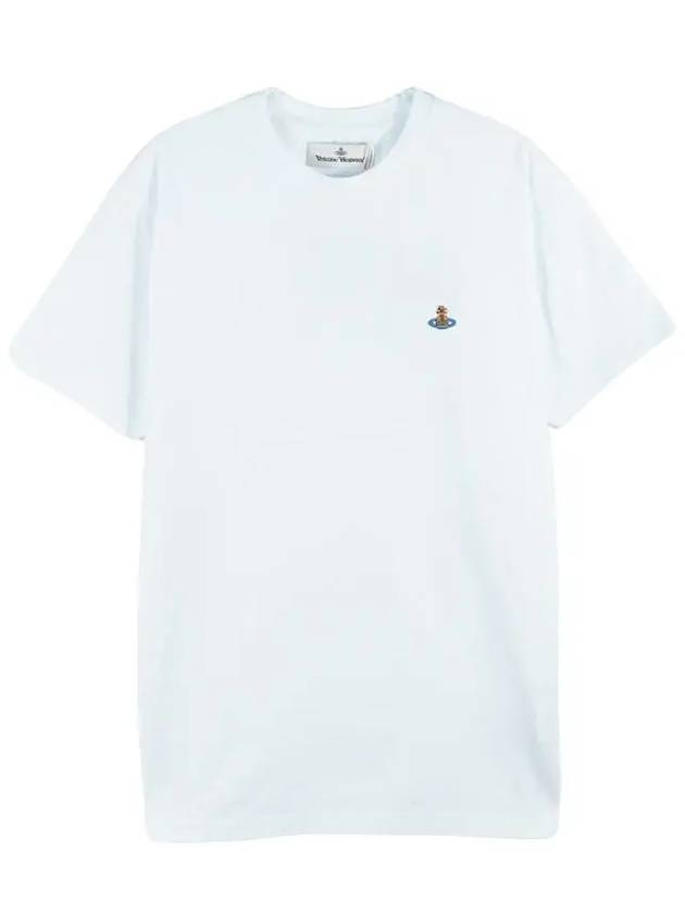 ORB Logo Cotton Short Sleeve T-Shirt White - VIVIENNE WESTWOOD - BALAAN 2