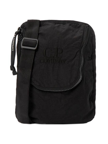 Men's Logo Embroidery Cross Bag Black - CP COMPANY - BALAAN 1