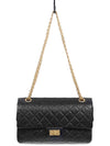 2.55 Flap Chain Medium Shoulder Bag Black - CHANEL - BALAAN 7