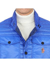 Grenoble Logo Patch Quilted Vest Blue - MONCLER - BALAAN 9