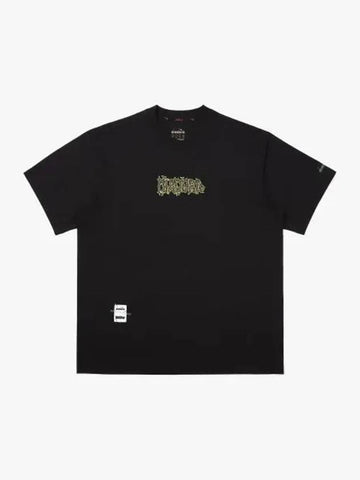 Diadora Basbone AIRTEX Short Sleeve T Shirt BLACK - DIADORA - BALAAN 1