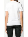 Women's Print Short Sleeve T-Shirt White - ALEXANDER MCQUEEN - BALAAN 4