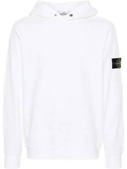 Compass Badge Cotton Hoodie White - STONE ISLAND - BALAAN 2