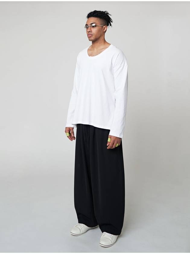 Soft Wide Pants Black - ATHPLATFORM - BALAAN 4