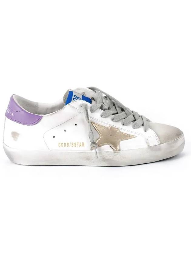 Superstar Purple Tab Low Top Sneakers White - GOLDEN GOOSE - BALAAN 3