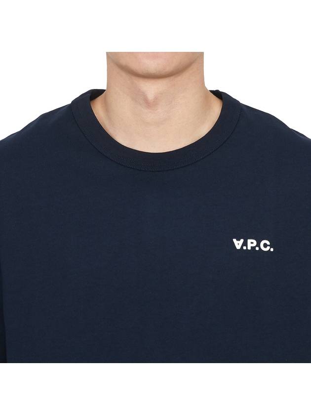 Boxy Petit VPC Short Sleeve T-Shirt Navy - A.P.C. - BALAAN 6