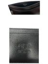 Satinated Calfskin Triomphe Embossed Card Wallet Black - CELINE - BALAAN 6