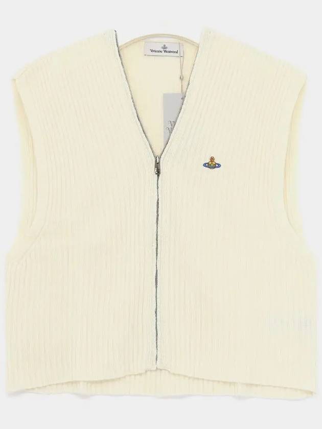 Jess Zipper Vest White - VIVIENNE WESTWOOD - BALAAN 4