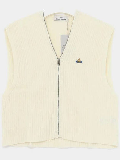 Jess Zipper Vest White - VIVIENNE WESTWOOD - BALAAN 2