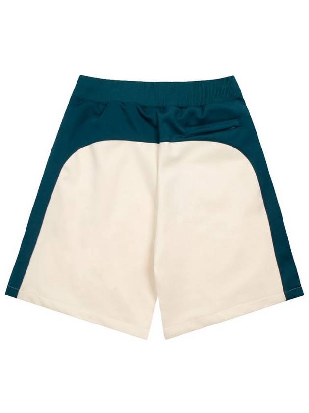 Technical Jersey Basketball Shorts Ivory Green - GUCCI - BALAAN 4