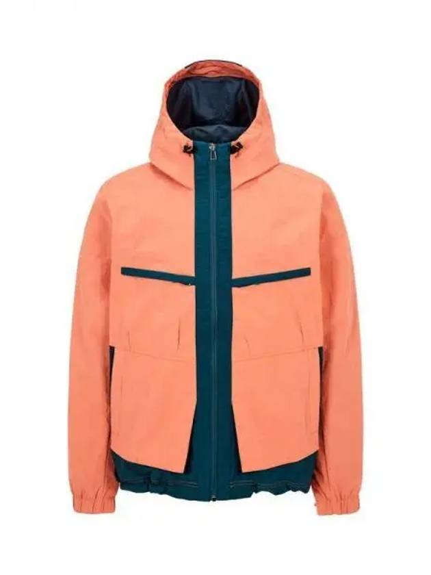 PS Color Block Nylon Hooded Jacket Orange 271122 - PAUL SMITH - BALAAN 1